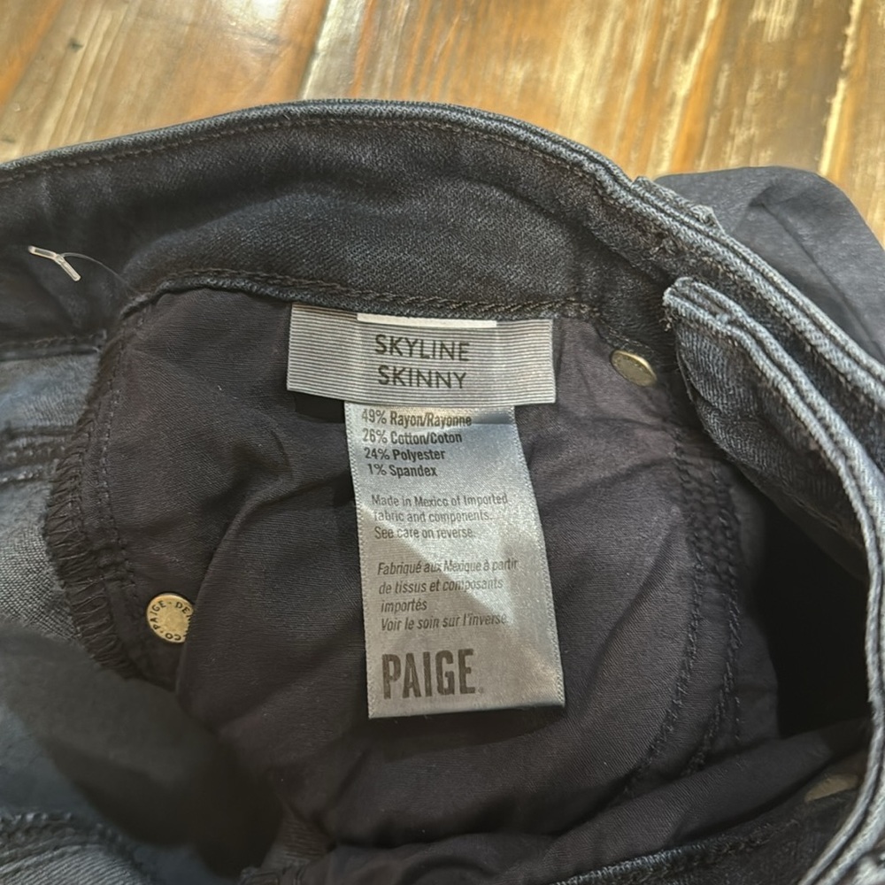 NEW WITH TAGS PAIGE SKYLINE SKINNY WOMENS SIZE 24 - Picture 5 of 7